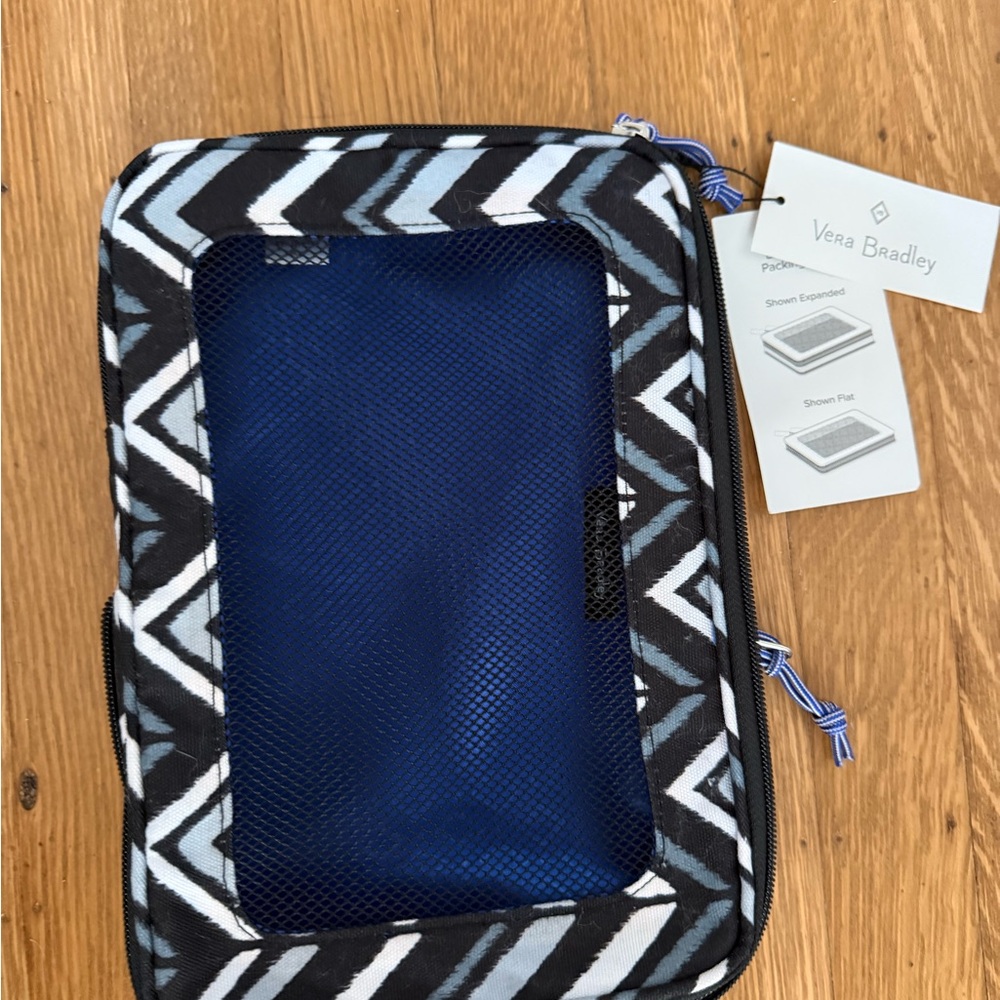 Packing Cube Small Expandable Travel Organizer Vera Bradley Lotus Chevron NEW